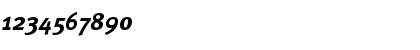 Download MetaPlusBold- Italic Font Numeric Preview