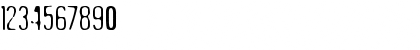 Download Undo35 Regular Font Numeric Preview