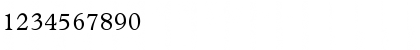 Download Plantin Regular Font Numeric Preview