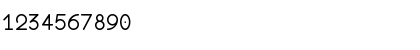 Download unifur Regular Font Numeric Preview