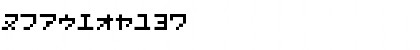Download Nanoscopics Katakana Font Numeric Preview