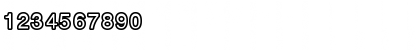 Download carbono Regular Font Numeric Preview