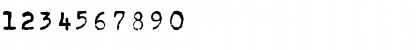 Download CarbonType Regular Font Numeric Preview