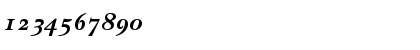 Download ITC New Baskerville Bold Italic OsF Font Numeric Preview