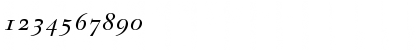 Download ITC New Baskerville Italic OsF Font Numeric Preview