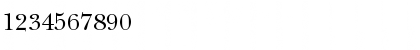 Download ITC New Baskerville Roman Font Numeric Preview