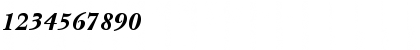 Download ITC New Baskerville Black Italic Font Numeric Preview