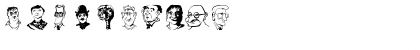 Download CaricaturesHeads Regular Font Numeric Preview