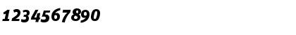 Download Unit-BlackItalicTF Regular Font Numeric Preview