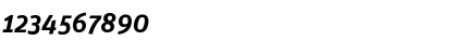 Download Unit-BoldItalic Regular Font Numeric Preview