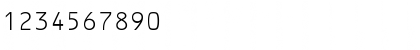 Download OCRF Light Font Numeric Preview