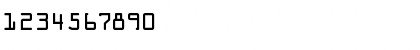 Download OCR_OneC Regular Font Numeric Preview
