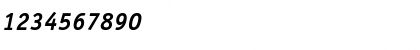 Download OfficinaSansBoldC Italic Font Numeric Preview