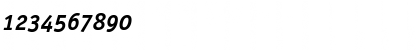 Download OfficinaSansBoldOSC Italic Font Numeric Preview