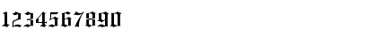Download Old English AT Regular Font Numeric Preview