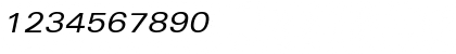 Download Univers Extended Oblique Font Numeric Preview