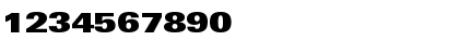 Download Univers LT 93 ExtraBlackEx Regular Font Numeric Preview