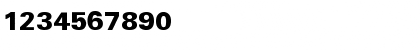 Download Univers-Black Regular Font Numeric Preview