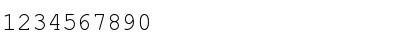 Download .VnCourier New Regular Font Numeric Preview