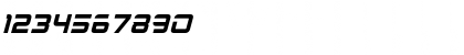 Download 2015 Cruiser Italic Font Numeric Preview