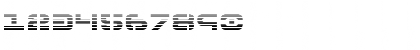 Download 7th Service Gradient Regular Font Numeric Preview
