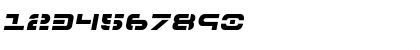 Download 7th Service Semi-Italic Semi-Italic Font Numeric Preview