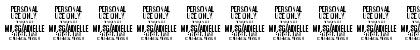 Download Adielle PERSONAL USE ONLY Regular Font Numeric Preview