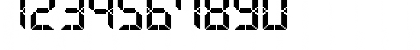 Download Advanced Pixel LCD-7 Regular Font Numeric Preview