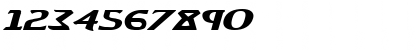 Download Aegis Expanded Italic Expanded Italic Font Numeric Preview