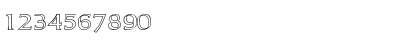 Download CarolusOutline Regular Font Numeric Preview