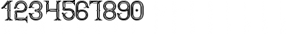 Download Alphin Merytous St Regular Font Numeric Preview