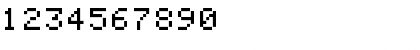 Download Apple II+ Regular Font Numeric Preview
