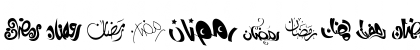 Download AraSym Ramadan 2 Regular Font Numeric Preview
