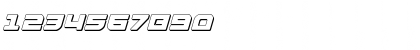 Download Armed Lightning 3D Italic Italic Font Numeric Preview