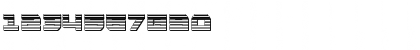 Download Armed Lightning Chrome Regular Font Numeric Preview