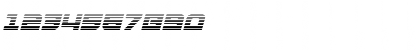 Download Armed Lightning Gradient Italic Italic Font Numeric Preview