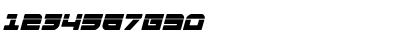 Download Armed Lightning Laser Italic Italic Font Numeric Preview