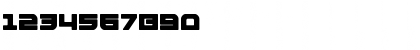 Download Armed Lightning Regular Font Numeric Preview