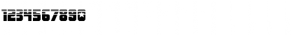 Download Army Rangers Half-Tone Regular Font Numeric Preview