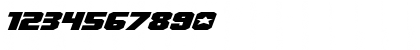 Download Army Rangers Super-Expanded Italic Expanded Italic Font Numeric Preview