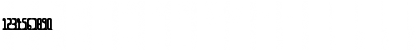 Download ARONDIE BLANC/NOIRE MAJ Regular Font Numeric Preview