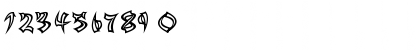 Download Asian Delight Regular Font Numeric Preview