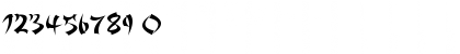 Download Asian Delight Regular Font Numeric Preview