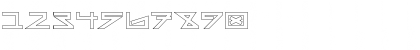 Download AsteriskHollowBold Regular Font Numeric Preview