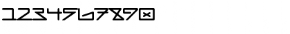 Download AsteriskRounded Regular Font Numeric Preview