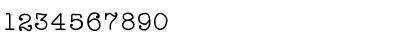 Download ATypewriterForMe Medium Font Numeric Preview