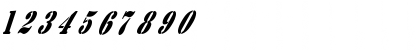 Download AustralianFlyingCorpsStencilB Regular Font Numeric Preview