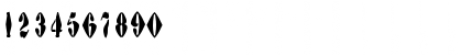 Download AustralianFlyingCorpsStencilG Regular Font Numeric Preview