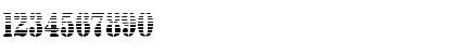 Download AustralianFlyingCorpsStencilL Regular Font Numeric Preview