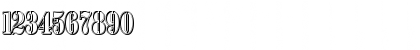 Download AustralianFlyingCorpsStencilT Regular Font Numeric Preview